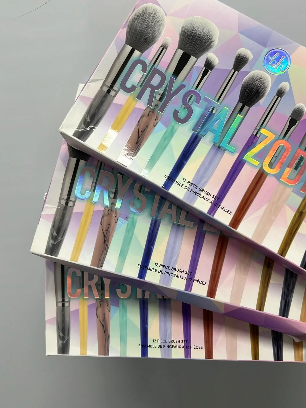 BH Cosmetics Crystal Zodiac 12-Piece Brush Set - Multicolor Handles